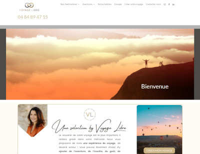 Visuel de site vitrine tourisme