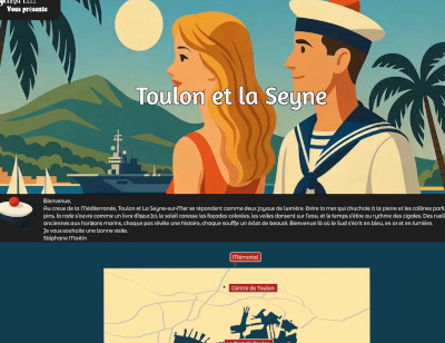 Visuel du site internet