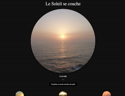 Visuel du site internet